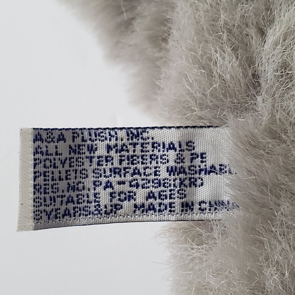 Vintage Stuffy Rabbit People Pals Toy Plush Easter Bunny Checked Corduroy Trim - Picture 4 of 16